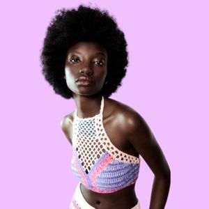 NWT ZARA halter crop top